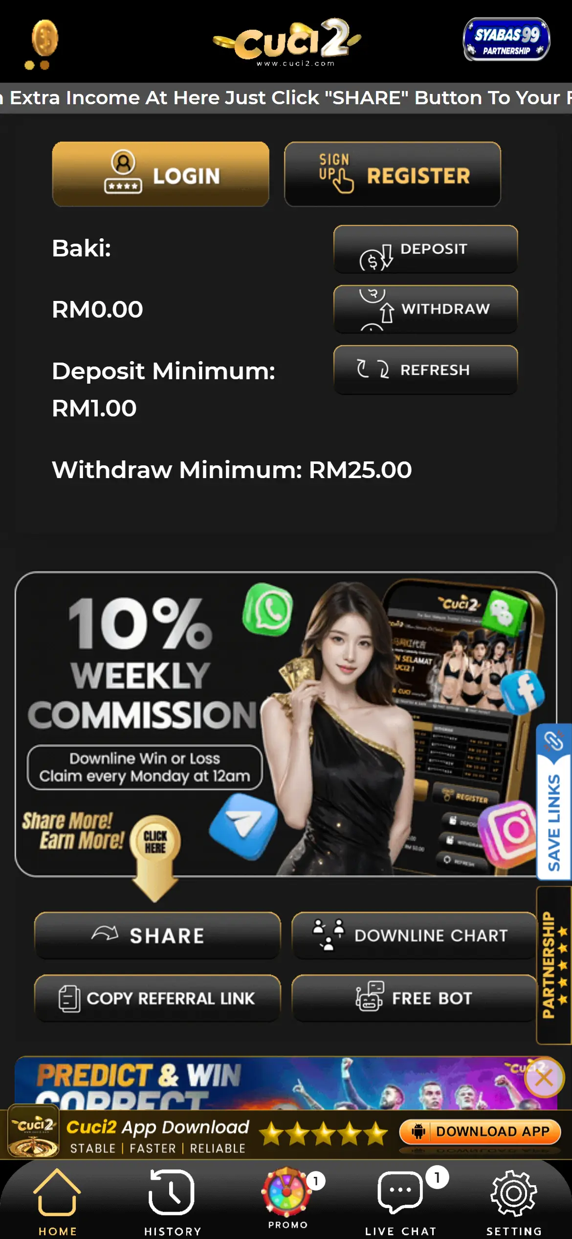 CUCI2 Dashboard & Fast Transactions
